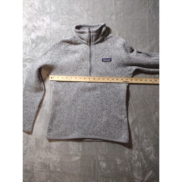 Patagonia Womens Better Sweater 1/4 Zip Gray Jacket Size Small - Picture 8 of 9
